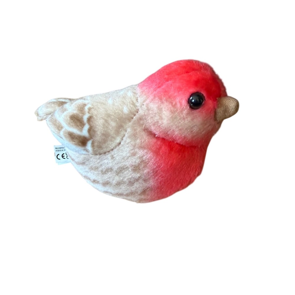 Wild Republic Audubon Birds House Finch Stuffed Animal - 5.5"